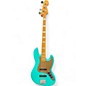 Used Squier 40th Anniversary Jazz Vintage Edition Satin Seafoam Green Electric Bass Guitar