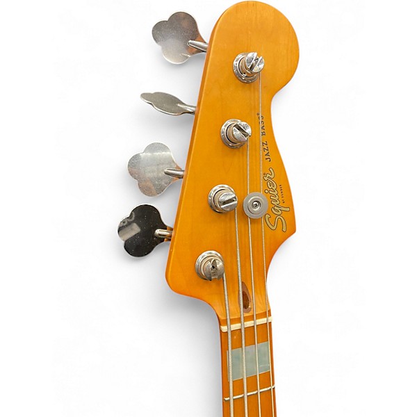 Used Squier 40th Anniversary Jazz Vintage Edition Satin Seafoam Green Electric Bass Guitar