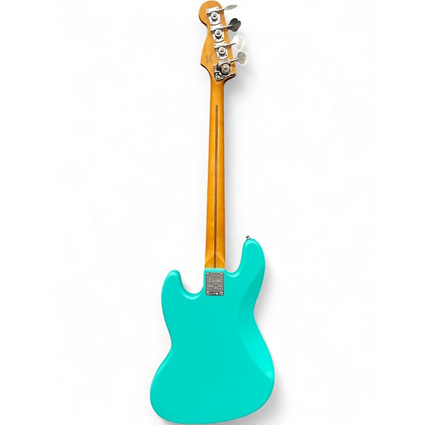 Used Squier 40th Anniversary Jazz Vintage Edition Satin Seafoam Green Electric Bass Guitar