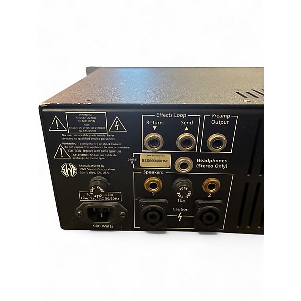Used SWR Bass 750 Bass Amp Head