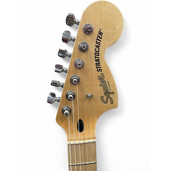 Used Squier Affinity Stratocaster Vintage White Solid Body Electric Guitar