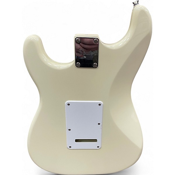 Used Squier Affinity Stratocaster Vintage White Solid Body Electric Guitar