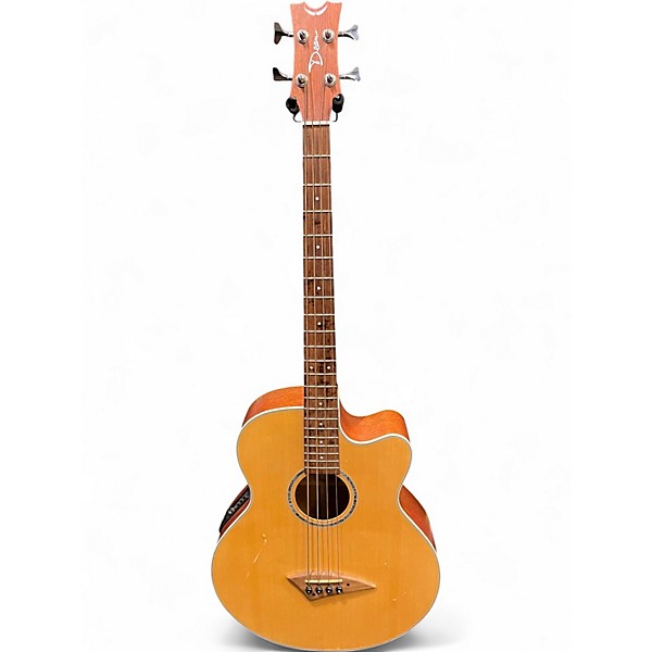 Used Dean Performer Bass CE Natural Acoustic Bass Guitar