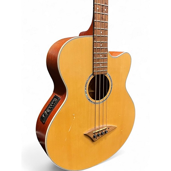 Used Dean Performer Bass CE Natural Acoustic Bass Guitar