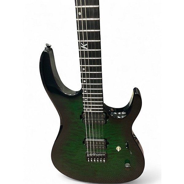 Used Kiesel DC600 Emerald Burst Solid Body Electric Guitar