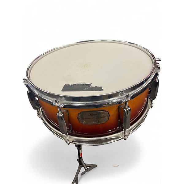 Used Pearl 6in SESSION CUSTOM SNARE 2 Tone Sunburst Drum