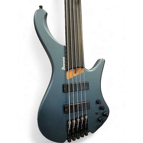Used Ibanez EHB1005F FRETLESS ARCTIC OCEAN MATTE Electric Bass Guitar
