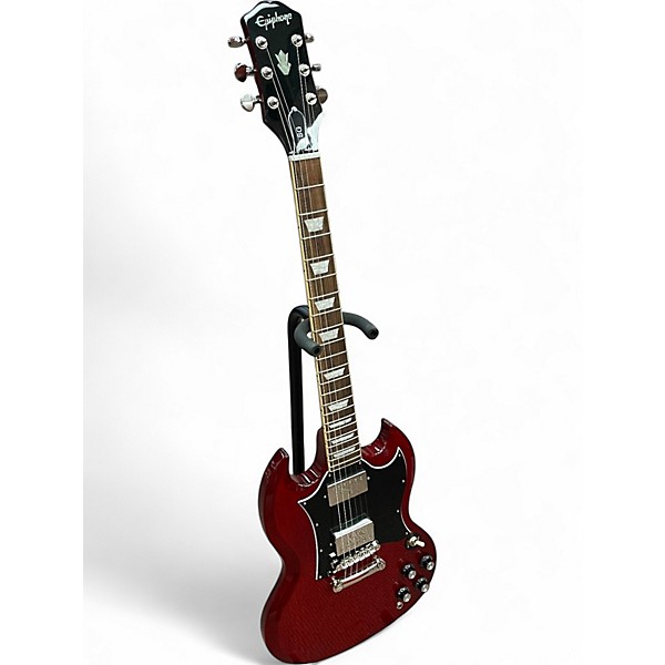 Used 2025 Epiphone SG Standard Cherry Solid Body Electric Guitar