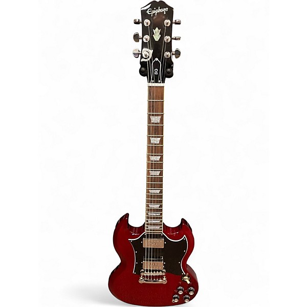 Used 2025 Epiphone SG Standard Cherry Solid Body Electric Guitar