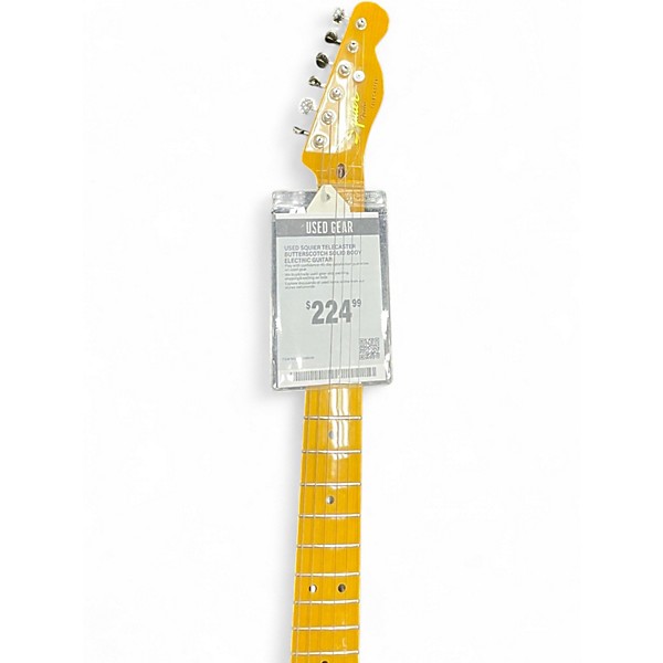 Used Squier Telecaster Butterscotch Solid Body Electric Guitar