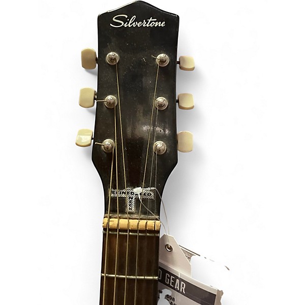 Used Silvertone 698 Vintage Sunburst Acoustic Guitar