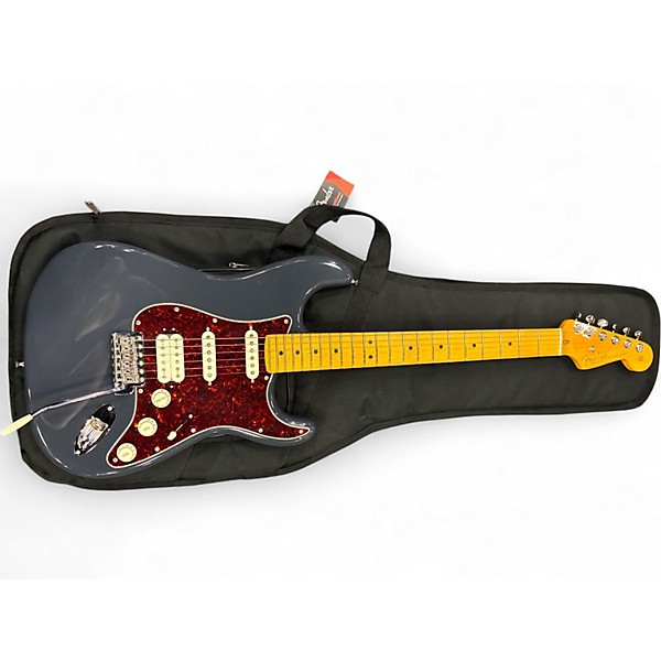 Used 2025 Fender American Professional Classic Stratocaster HSS Faded Black Solid Body Electric Guitar