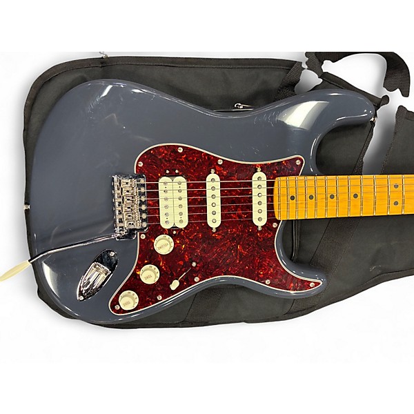 Used 2025 Fender American Professional Classic Stratocaster HSS Faded Black Solid Body Electric Guitar