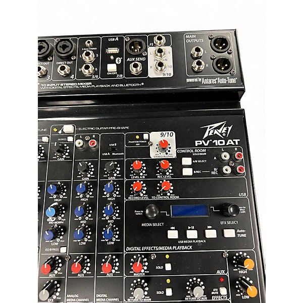 Used Peavey PV 10 AT  Unpowered Mixer