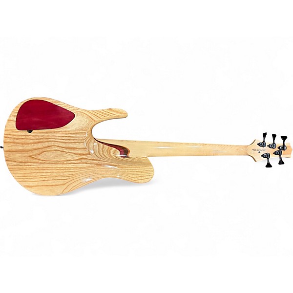 Used Zeline Singlcut Custom 5 Natural Electric Bass Guitar