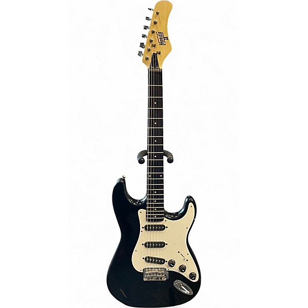 Used Hondo II S-Style Black Electric Guitar