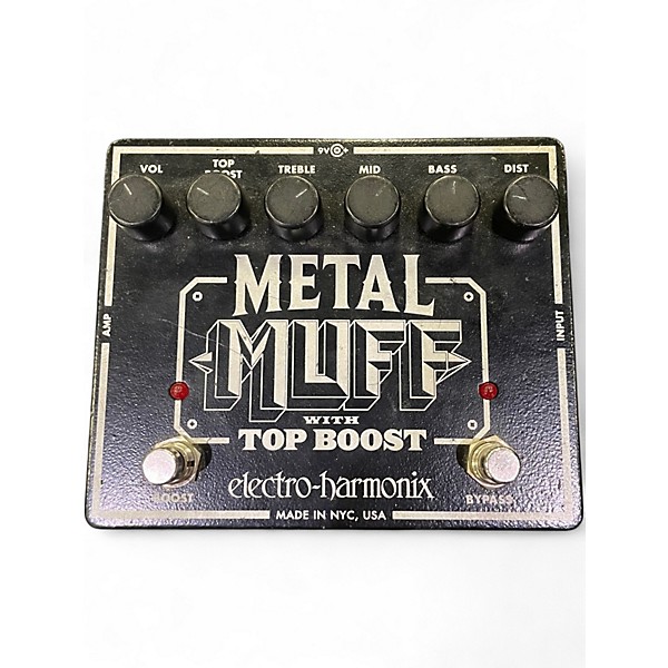 Used Electro-Harmonix Metal Muff Distortion With Top Boost Effect Pedal