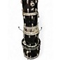 Used Ludwig 5 Piece drum kit with hardware black Drum Kit thumbnail