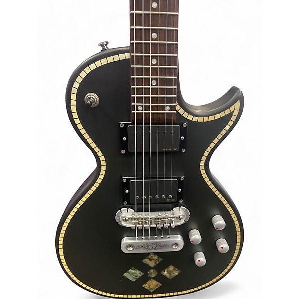 Used Zemaitis CS24 SU Black and Gold Solid Body Electric Guitar