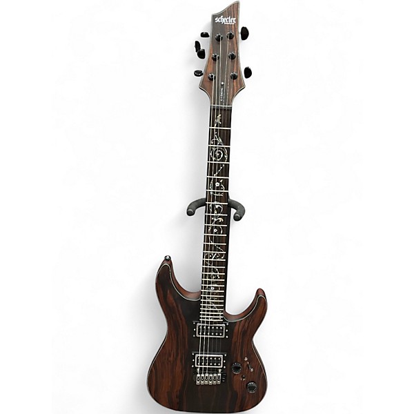 Used Schecter Guitar Research Schecter C-1 Exotic Ebony Natural Satin Solid Body Electric Guitar