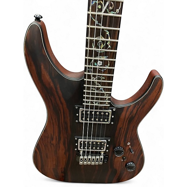 Used Schecter Guitar Research Schecter C-1 Exotic Ebony Natural Satin Solid Body Electric Guitar