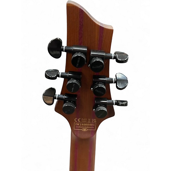 Used Schecter Guitar Research Schecter C-1 Exotic Ebony Natural Satin Solid Body Electric Guitar