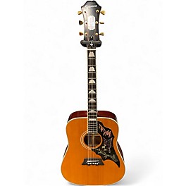 Used Epiphone FT120 MASTERBUILT EXCELLENTE Natural Acoustic Electric Guitar