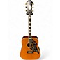 Used Epiphone FT120 MASTERBUILT EXCELLENTE Natural Acoustic Electric Guitar thumbnail