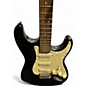 Used Starcaster by Fender Stratocaster BLACK SPARKLE Solid Body Electric Guitar