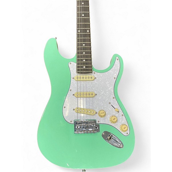 Used Miscellaneous PARTSCASTER S GREEN Solid Body Electric Guitar