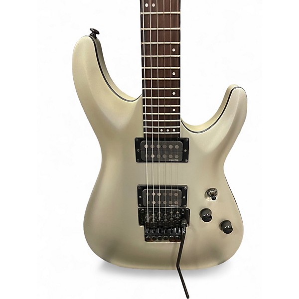 Used Schecter Guitar Research Diamond Series Stealth C1 FR Satin Silver Solid Body Electric Guitar