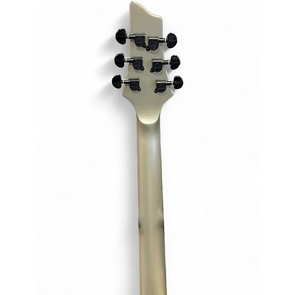 Used Schecter Guitar Research Diamond Series Stealth C1 FR Satin Silver Solid Body Electric Guitar