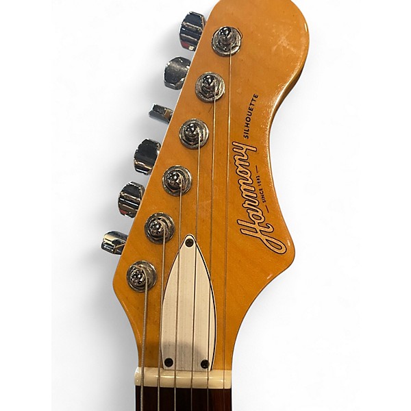 Used Harmony Silhouette Champagne Solid Body Electric Guitar