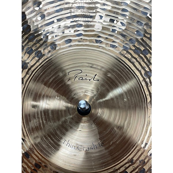 Used Paiste 16in Traditional Thin Crash Cymbal