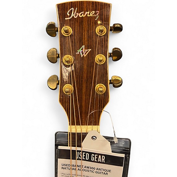 Used Ibanez AW300 Antique Natural Acoustic Guitar