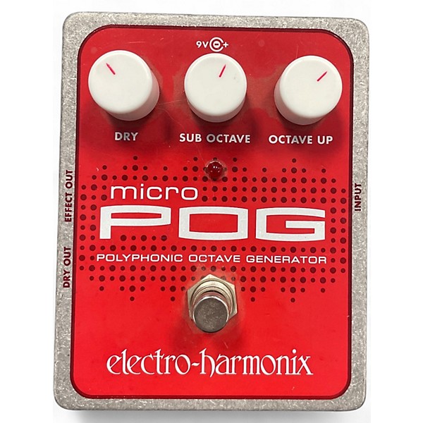 Used Electro-Harmonix Micro Pog Polyphonic Octave Generator Effect Pedal