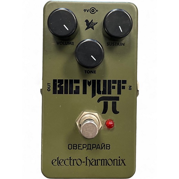 Used Electro-Harmonix Green Russian Big Muff Pi Fuzz Effect Pedal