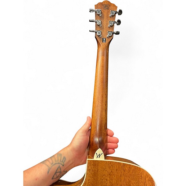 Used Washburn hf11sce Natural Acoustic Electric Guitar