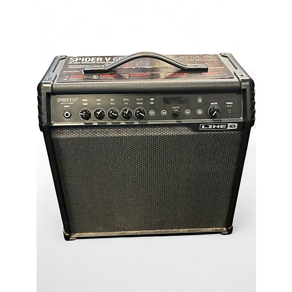Used Line 6 Spider V 60 1x10 Guitar Combo Amp