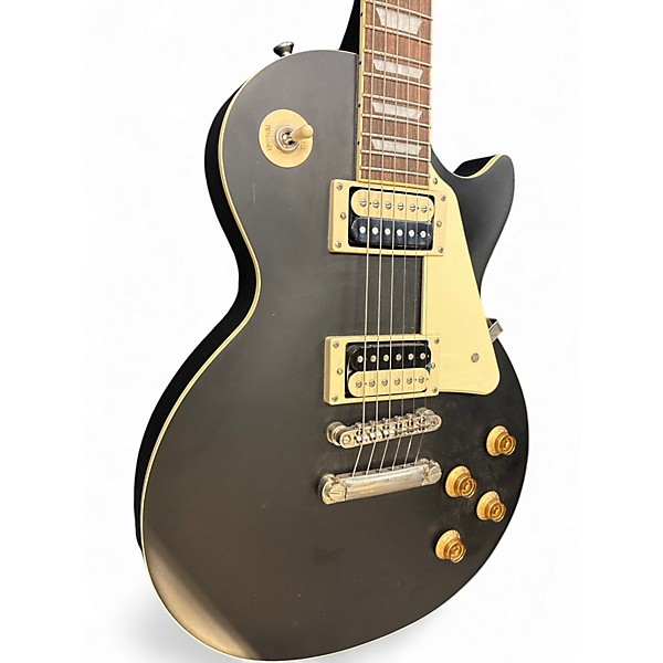 Used 2020s Epiphone Les Paul Traditional Pro IV Black Solid Body Electric Guitar