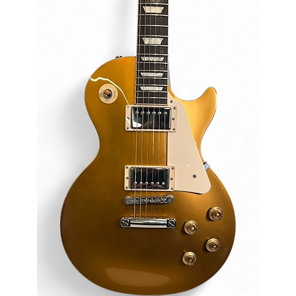 Used Gibson Les Paul Standard Gold Top Solid Body Electric Guitar