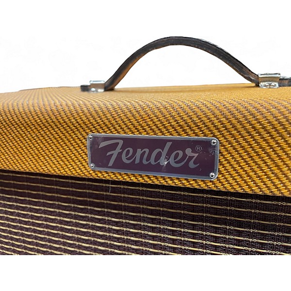 Used Fender Blues Junior Lacquered Tweed 15W 1x12 Jensen C12-N Tube Guitar Combo Amp