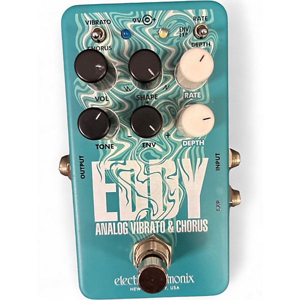 Used Electro-Harmonix Eddy Analog Vibrato & Chorus Effect Pedal