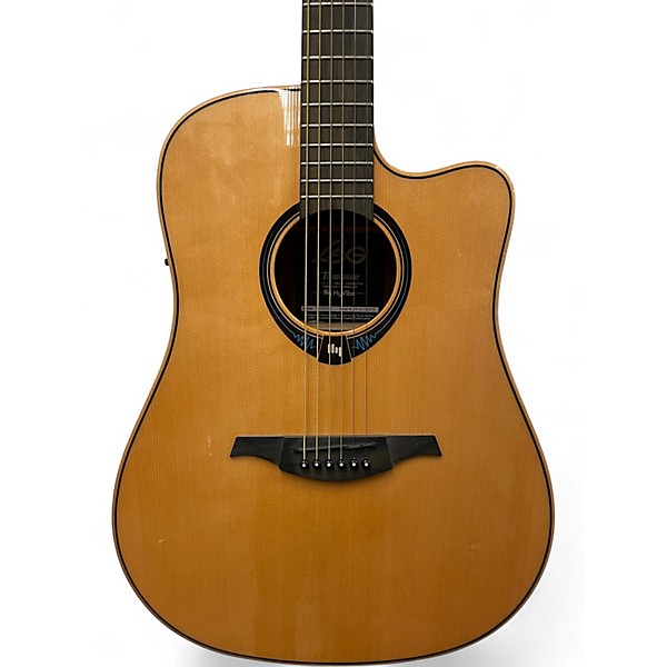 Used Lag Guitars THV20DCE Tramontaine Natural Acoustic Electric Guitar