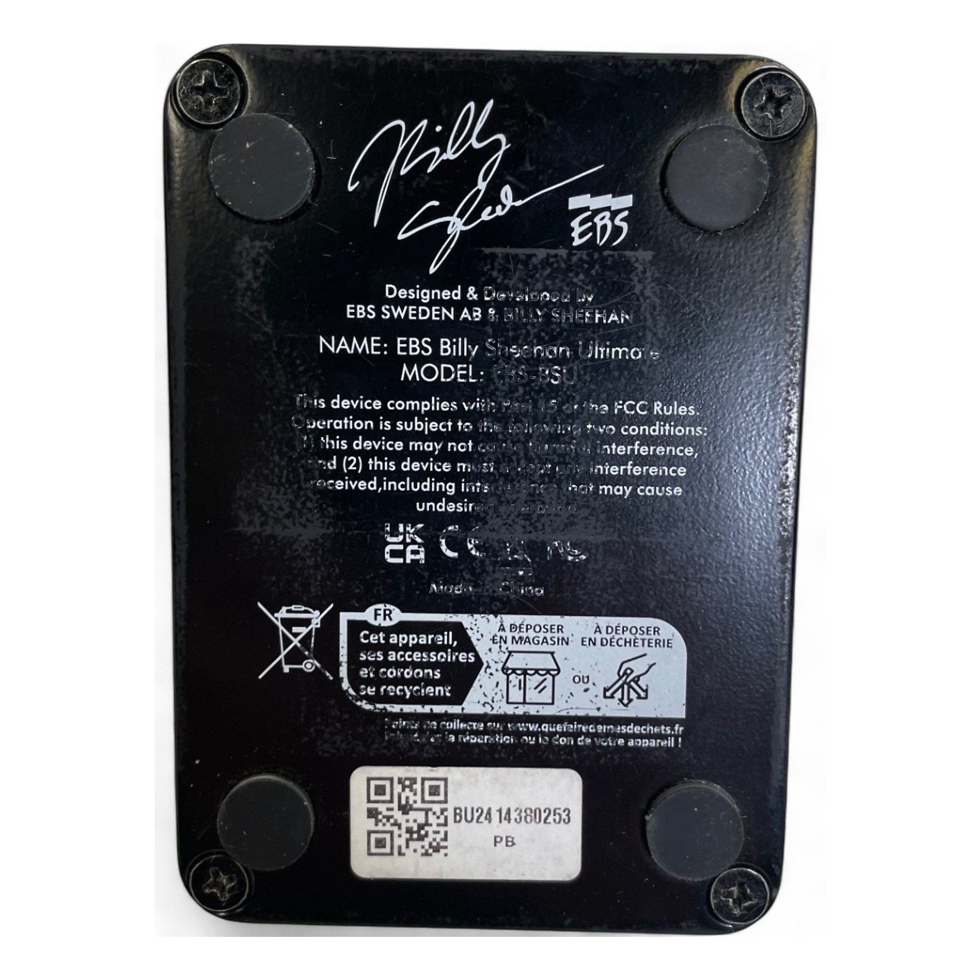 Used EBS The Ultimate Billy Sheehan Signature Drive Bass Effect