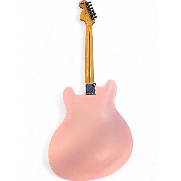 Used Fender TOM DELONGE STARCASTER Shell Pink Hollow Body Electric Guitar