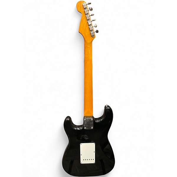 Vintage 1986 Fender 1962 Reissue Stratocaster Black Solid Body Electric Guitar