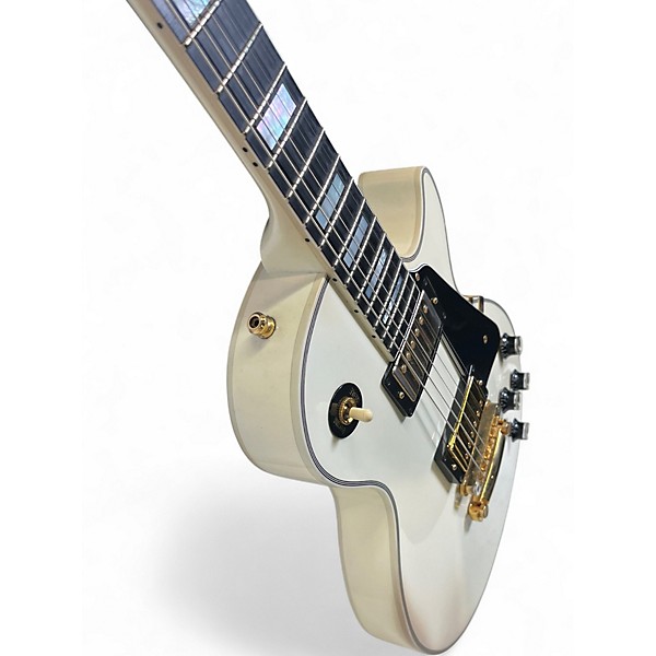 Used 2020 Gibson CUSTOM ALPINE WHITE LES PAUL SHOP Alpine White Solid Body Electric Guitar