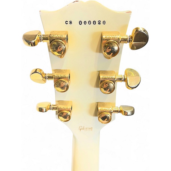 Used 2020 Gibson CUSTOM ALPINE WHITE LES PAUL SHOP Alpine White Solid Body Electric Guitar