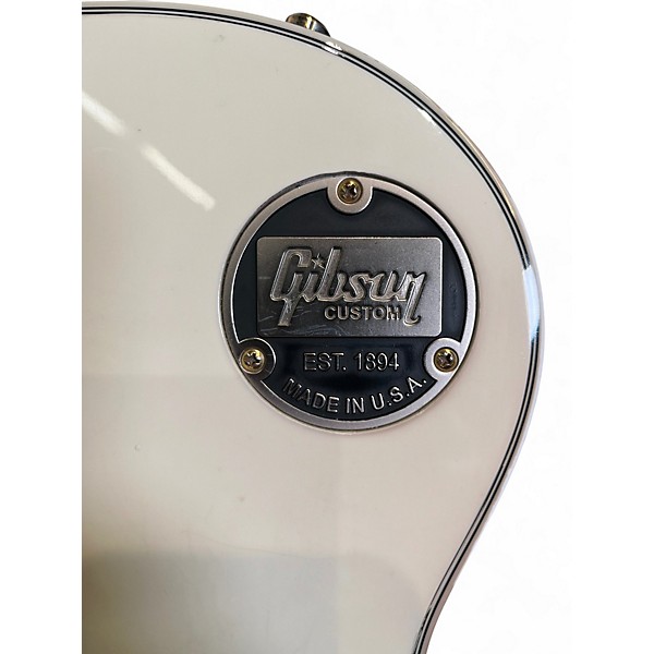 Used 2020 Gibson CUSTOM ALPINE WHITE LES PAUL SHOP Alpine White Solid Body Electric Guitar